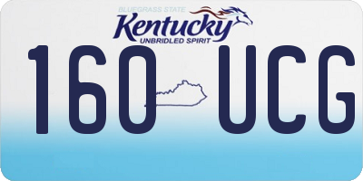 KY license plate 160UCG