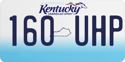 KY license plate 160UHP