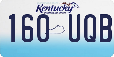 KY license plate 160UQB