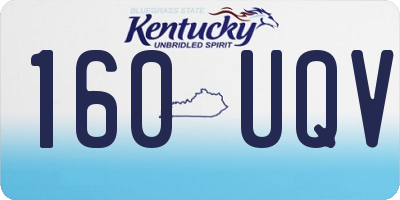 KY license plate 160UQV