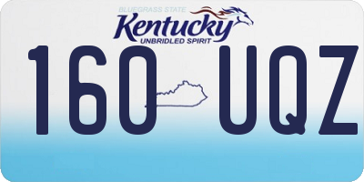 KY license plate 160UQZ