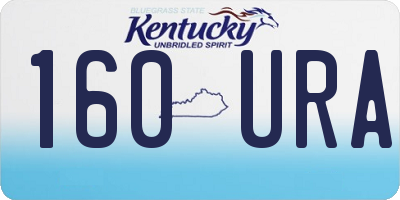 KY license plate 160URA