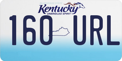 KY license plate 160URL