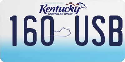 KY license plate 160USB