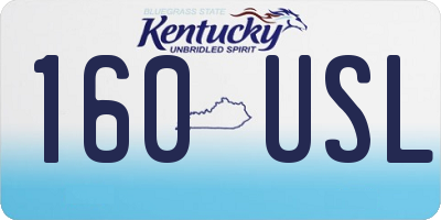 KY license plate 160USL