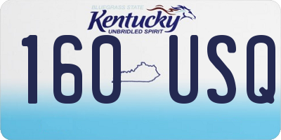 KY license plate 160USQ