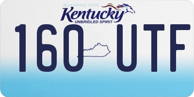 KY license plate 160UTF
