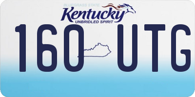 KY license plate 160UTG