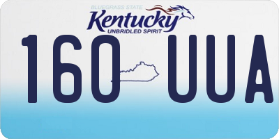 KY license plate 160UUA