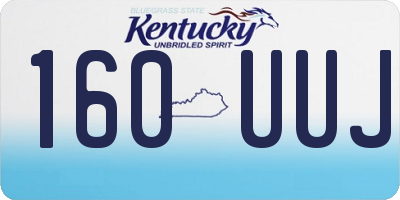 KY license plate 160UUJ