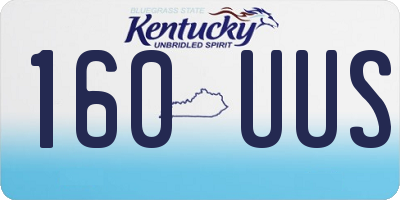 KY license plate 160UUS