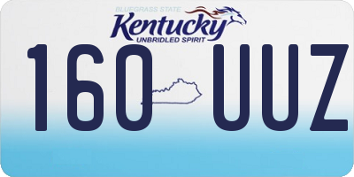 KY license plate 160UUZ