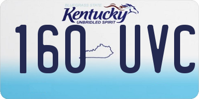 KY license plate 160UVC