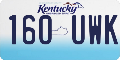 KY license plate 160UWK