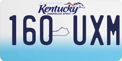 KY license plate 160UXM