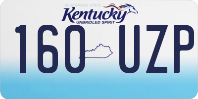 KY license plate 160UZP