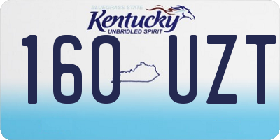 KY license plate 160UZT