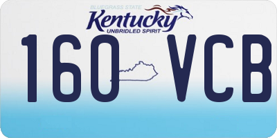 KY license plate 160VCB
