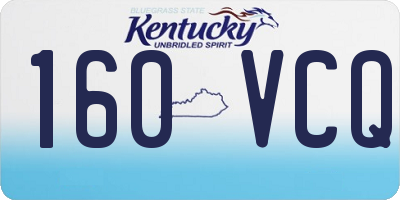 KY license plate 160VCQ