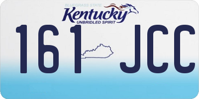 KY license plate 161JCC