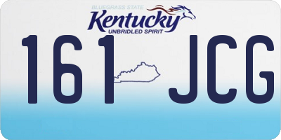 KY license plate 161JCG