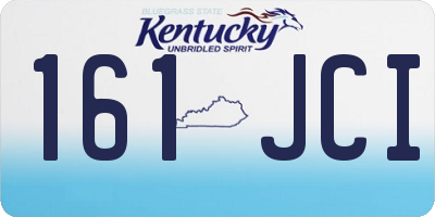 KY license plate 161JCI