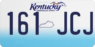 KY license plate 161JCJ