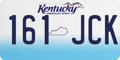 KY license plate 161JCK