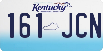 KY license plate 161JCN