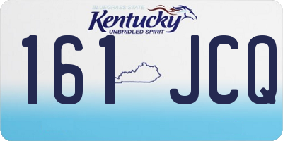 KY license plate 161JCQ
