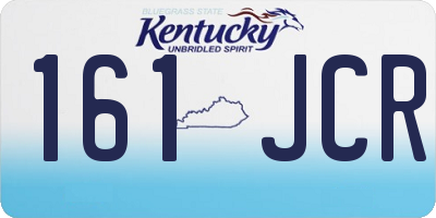 KY license plate 161JCR