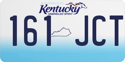 KY license plate 161JCT