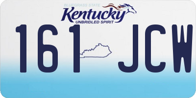 KY license plate 161JCW