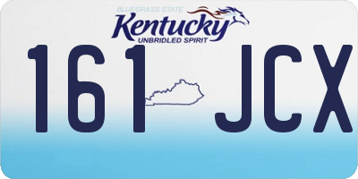 KY license plate 161JCX