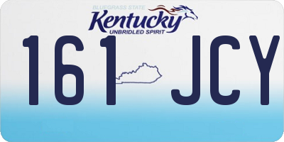 KY license plate 161JCY