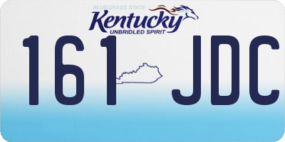 KY license plate 161JDC