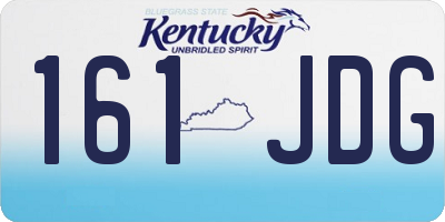 KY license plate 161JDG