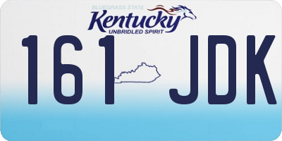 KY license plate 161JDK