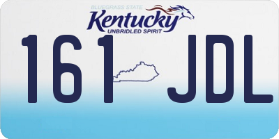 KY license plate 161JDL