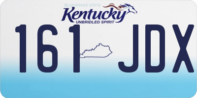 KY license plate 161JDX