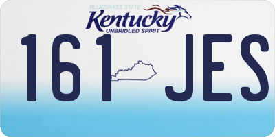 KY license plate 161JES