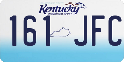 KY license plate 161JFC