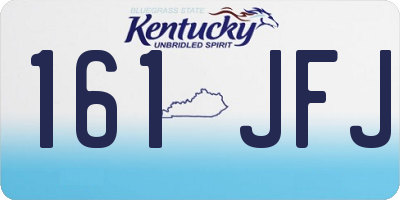 KY license plate 161JFJ