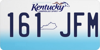 KY license plate 161JFM