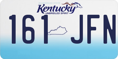 KY license plate 161JFN