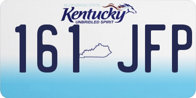 KY license plate 161JFP