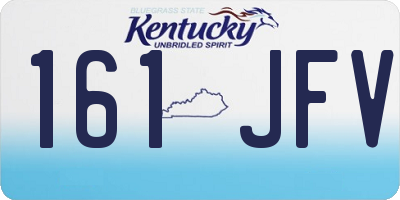 KY license plate 161JFV