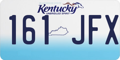 KY license plate 161JFX