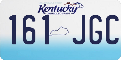 KY license plate 161JGC