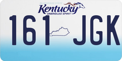 KY license plate 161JGK